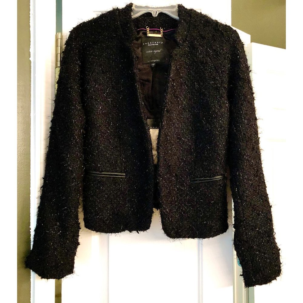 NWT Sanctuary Black Couture Inspired Jacket Sz S